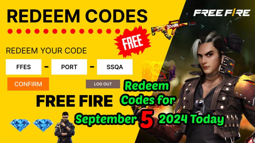 Free Fire Redeem Codes for September 5 2024 Today